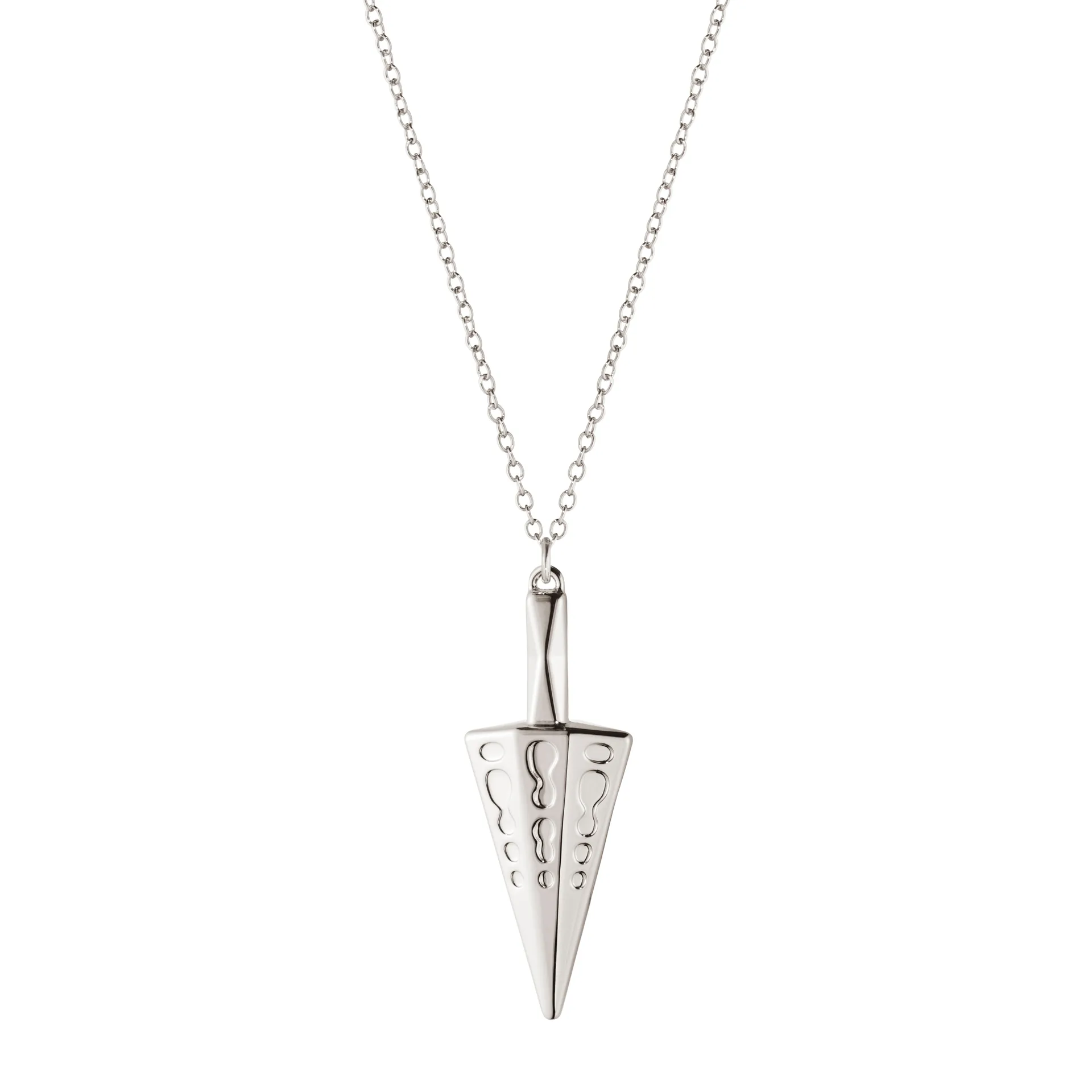 2022 Cone tree decoration with chain, palladium plated Georg Jensen