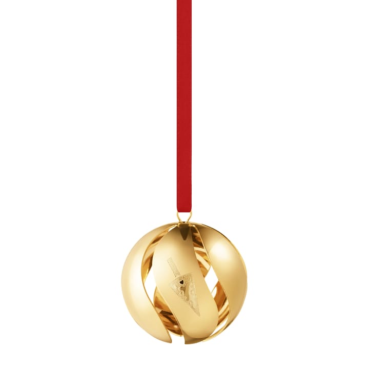 2022 the year's Christmas bauble, gold plated Georg Jensen