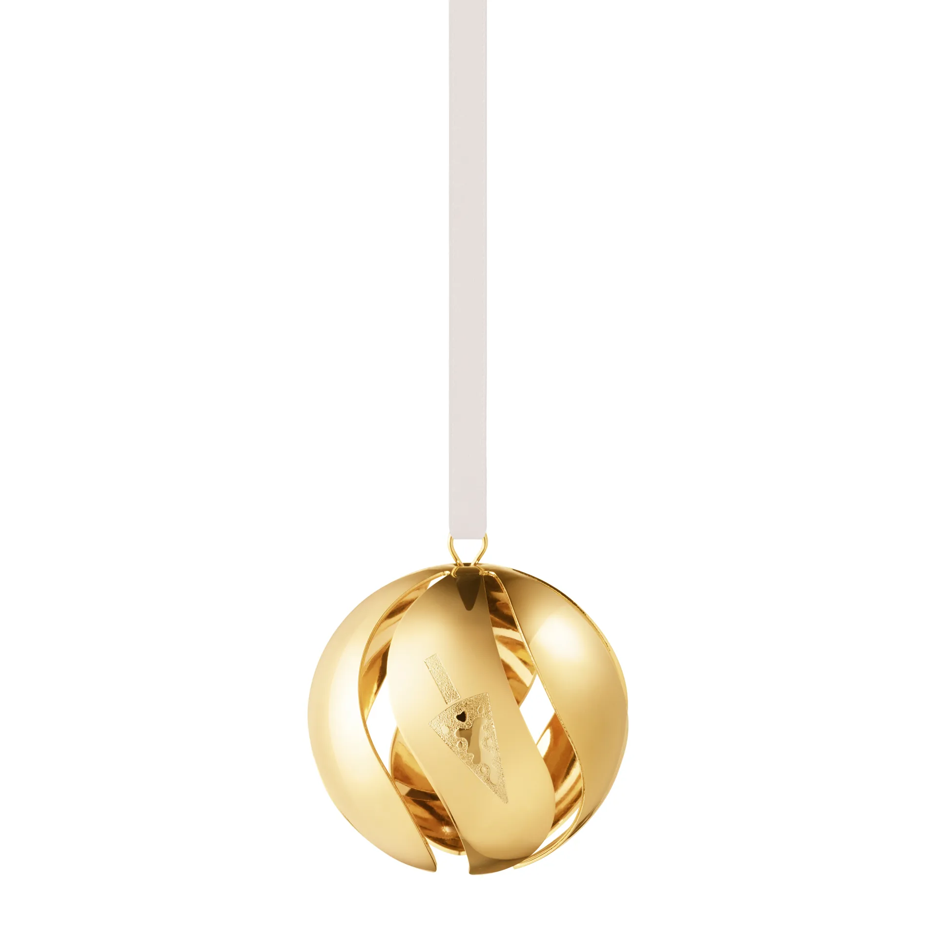 2022 the year's Christmas bauble, gold plated Georg Jensen
