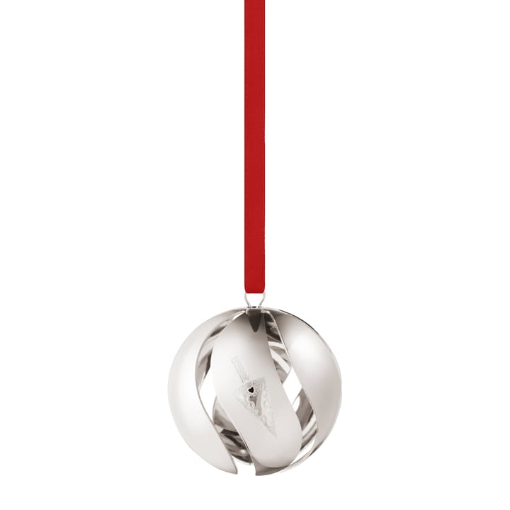 2022 the year's Christmas bauble, palladium plated Georg Jensen