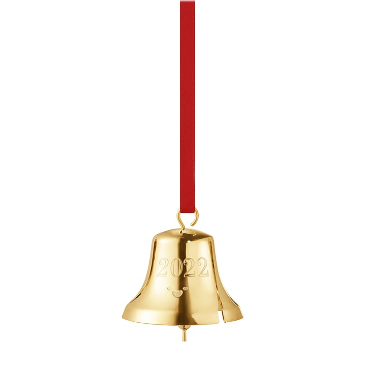 2022 the year's Christmas clock, gold plated Georg Jensen