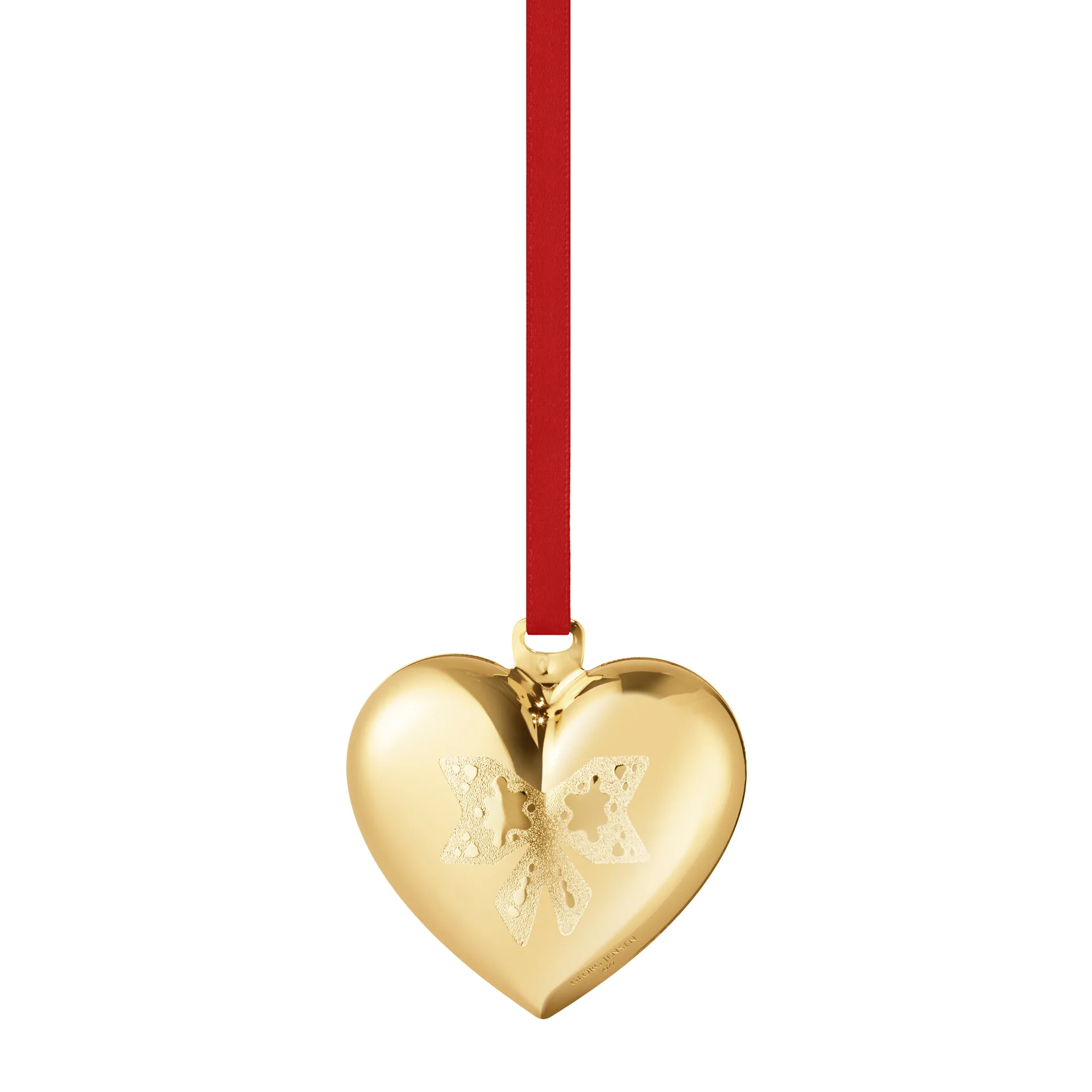 2022 the year's Christmas heart, gold plated Georg Jensen
