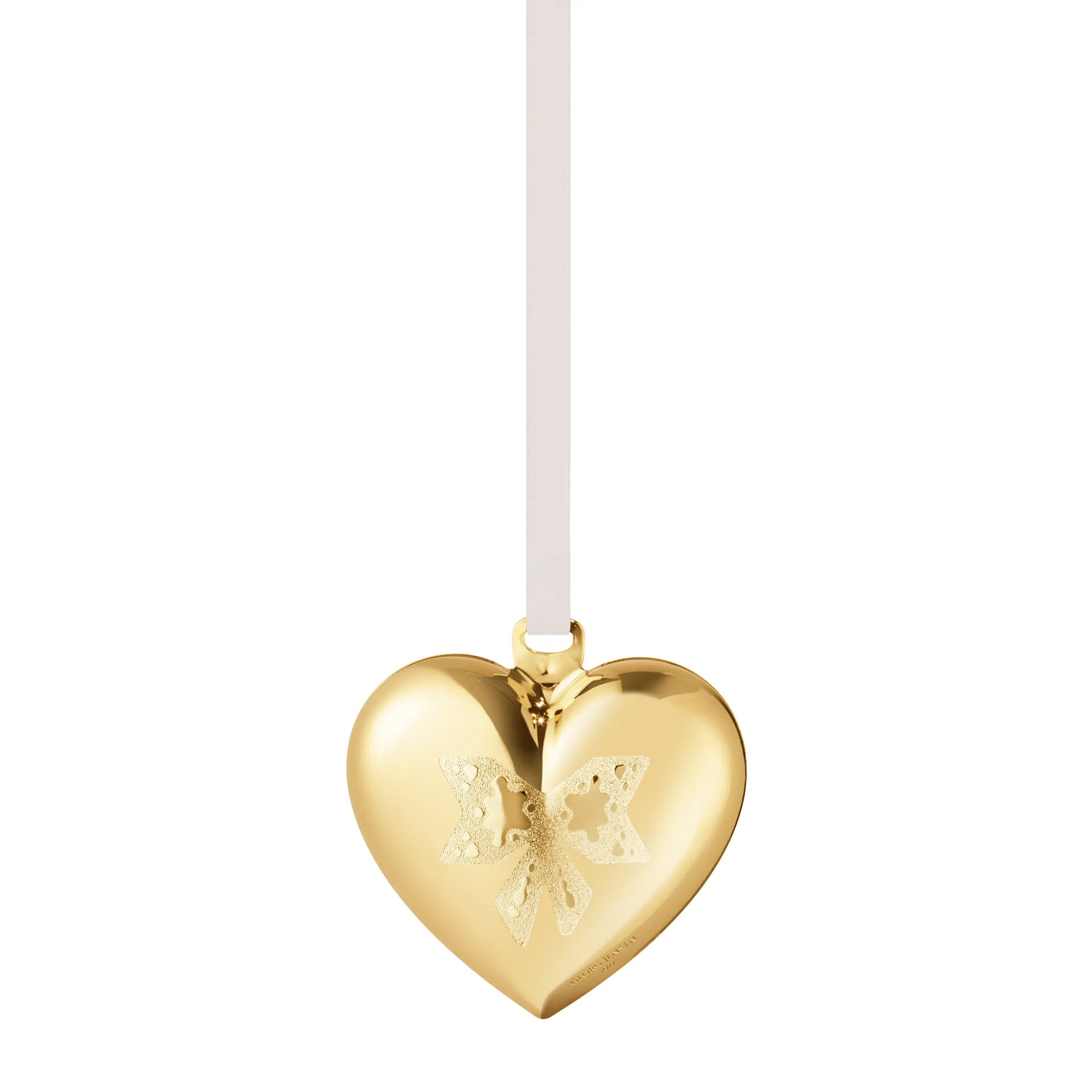 2022 the year's Christmas heart, gold plated Georg Jensen