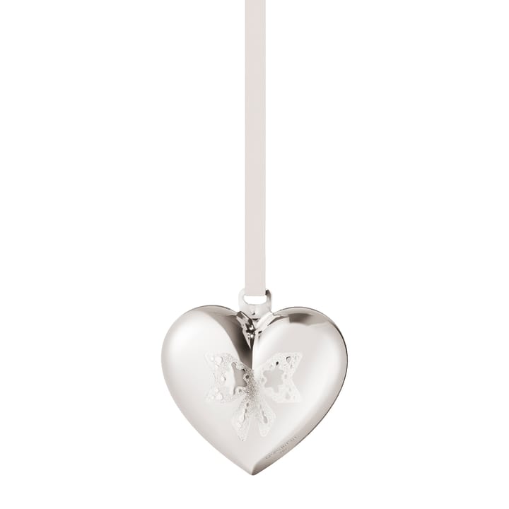 2022 the year's Christmas heart, palladium plated Georg Jensen