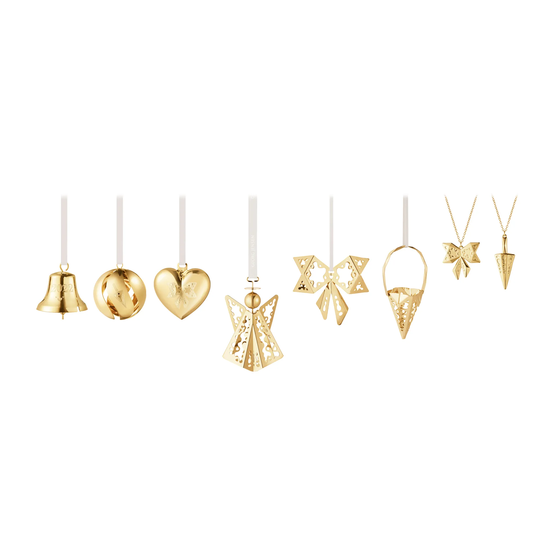 2022 the year's gift set 8 pieces, gold plated Georg Jensen