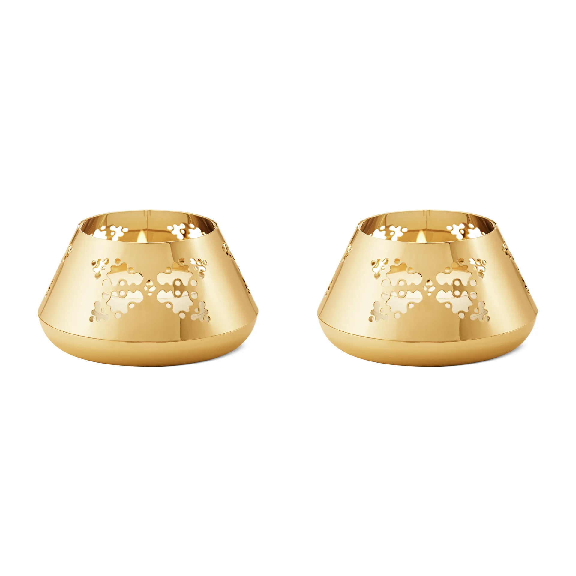 2022 the year's lantern 2 pieces, gold plated Georg Jensen