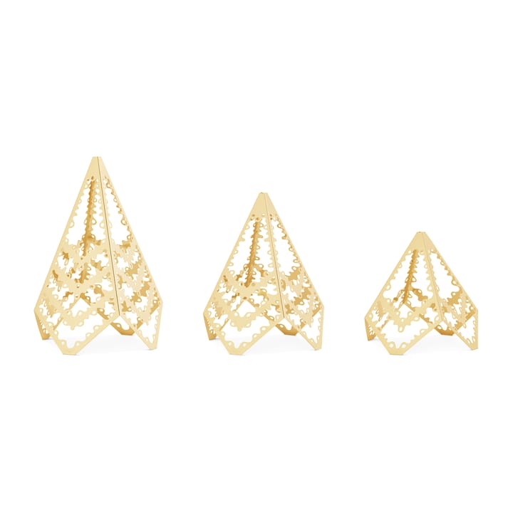 2022 the year's table tree 3 pieces, gold plated Georg Jensen