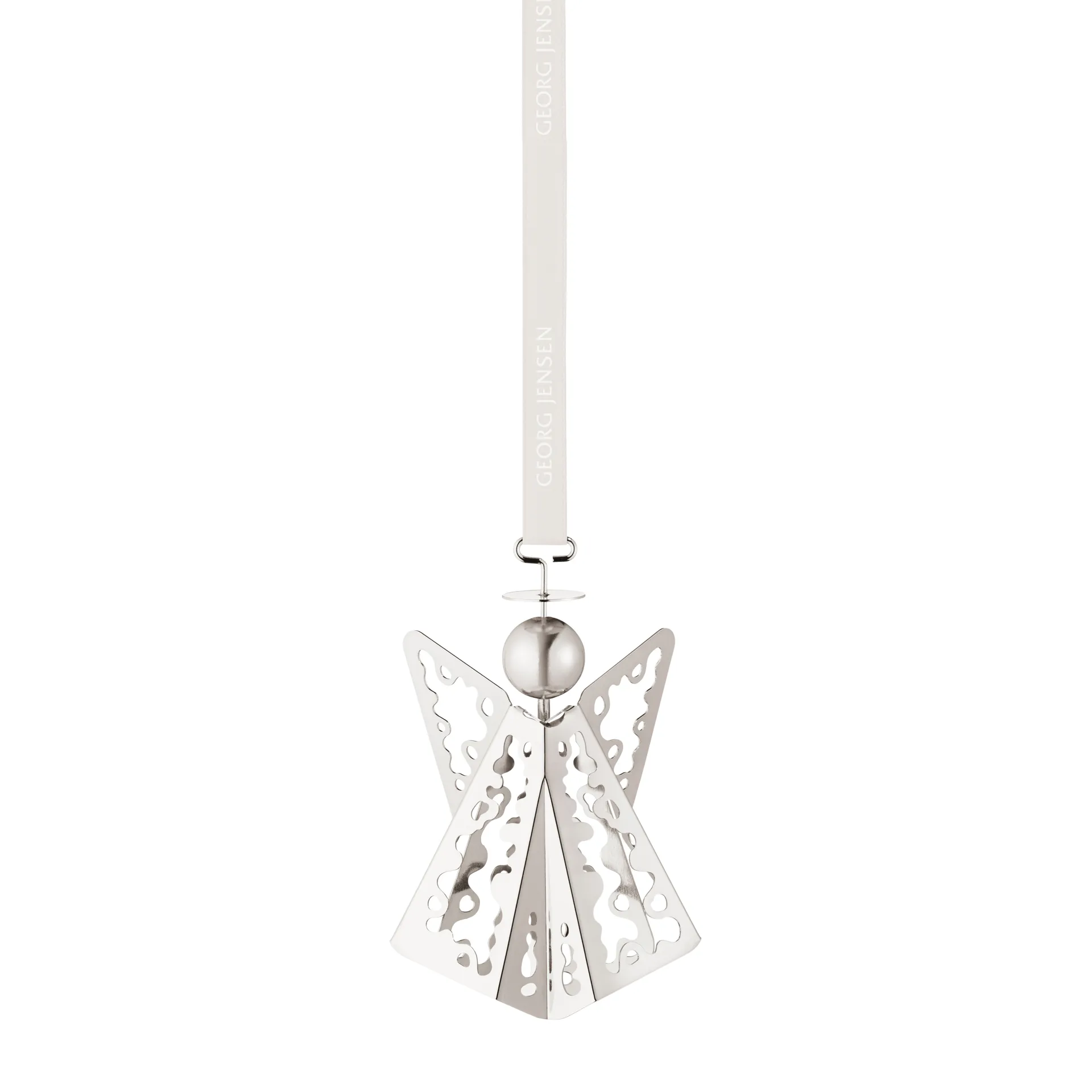 2022 tree decoration angel, palladium plated Georg Jensen