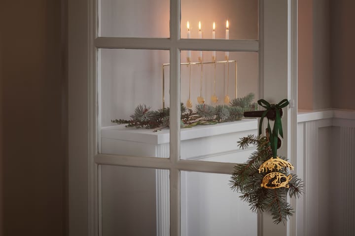 2023 candle sticks hanging mouse, Gold-plated Georg Jensen