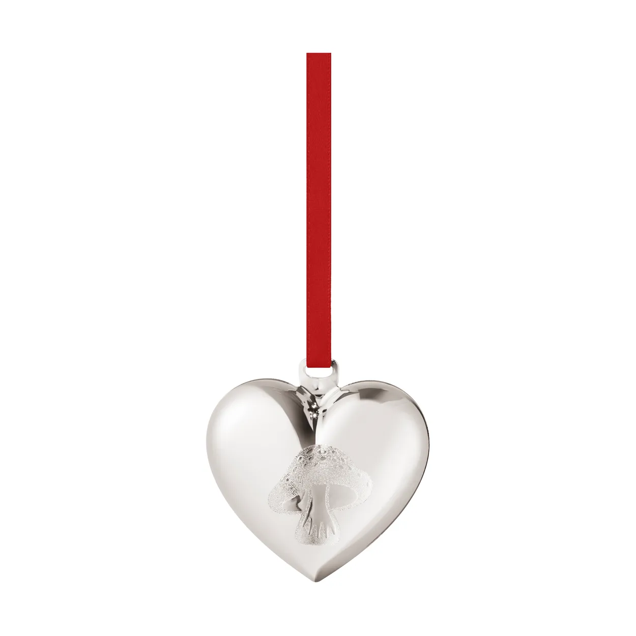 Georg Jensen 2023 Christmas heart Palladium plated | Scandinavian Design | Decorative accessories | Silver-coloured
