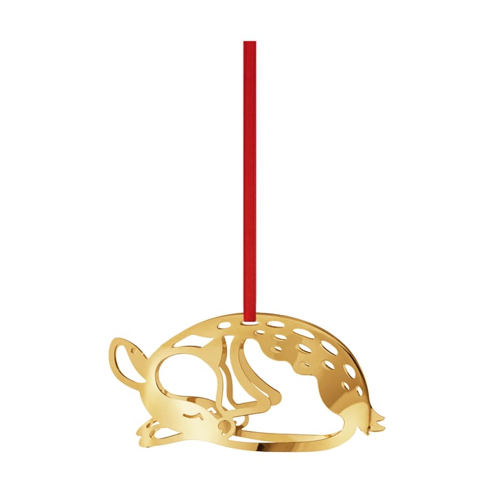 2023 Christmas pendant fallow deer - Gold-plated - Georg Jensen
