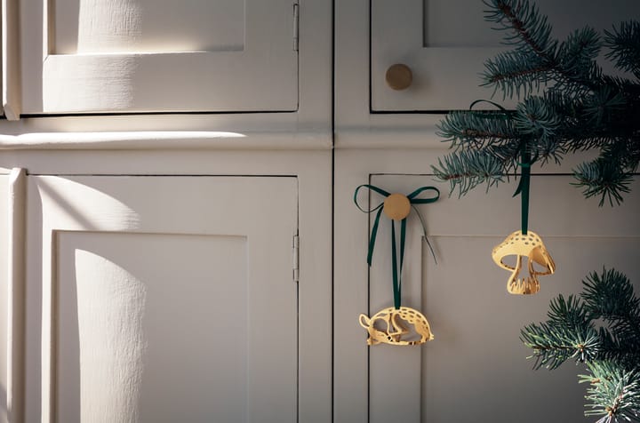 2023 Christmas pendant fallow deer, Gold-plated Georg Jensen