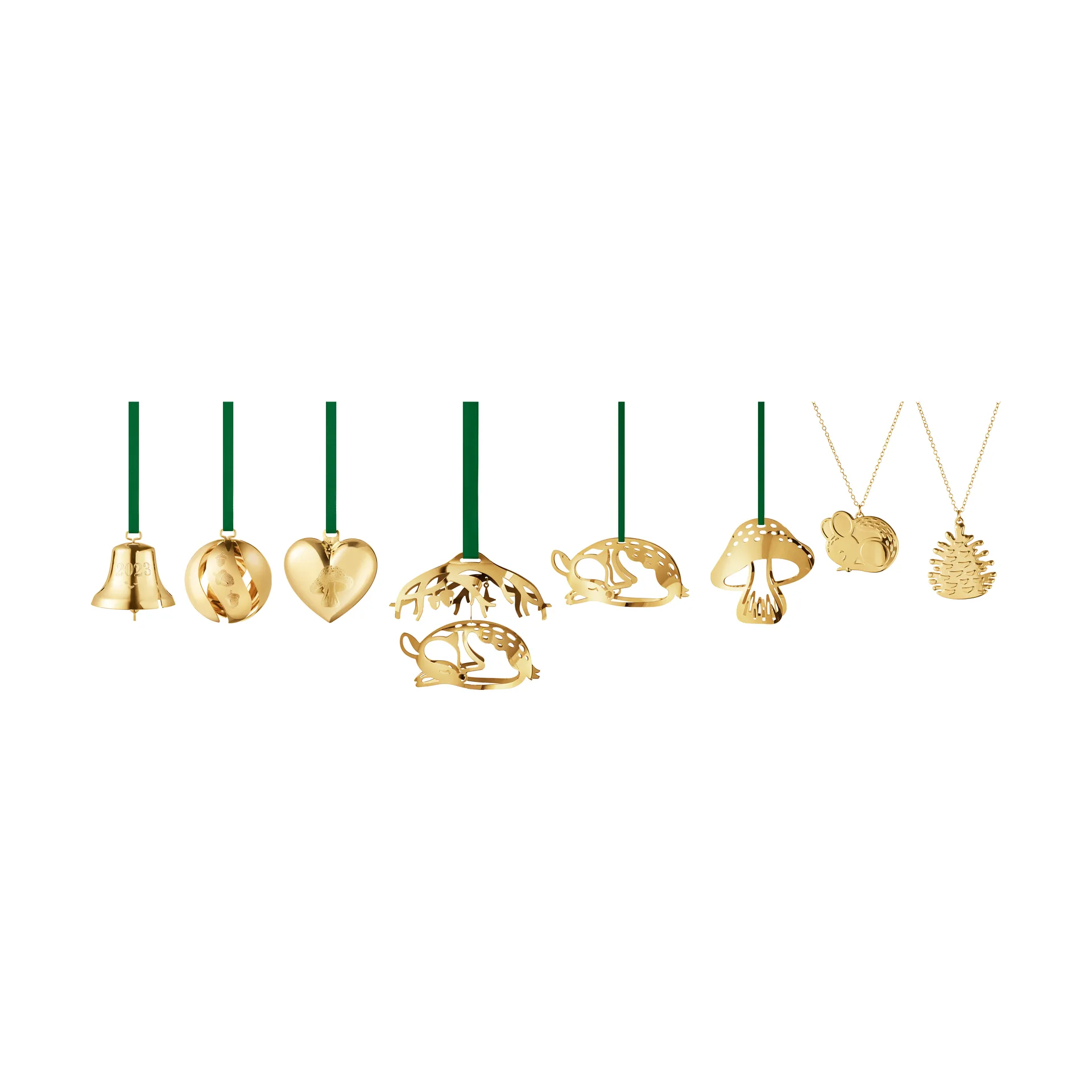 2023 gift set 8 pieces, Gold-plated Georg Jensen