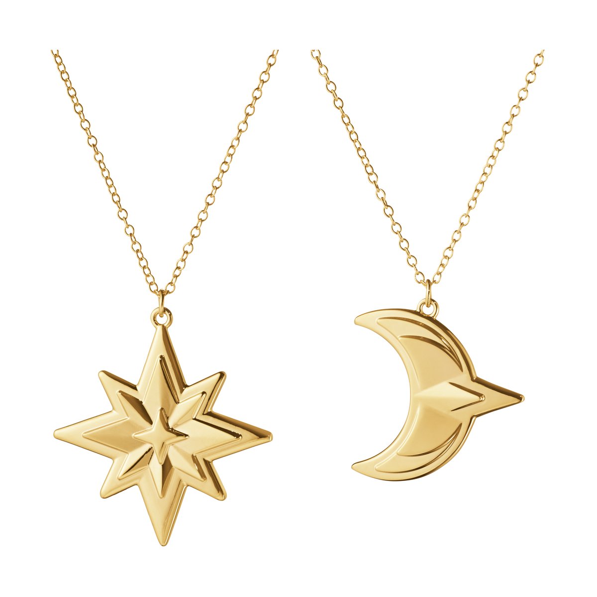 Georg Jensen 2024 Christmas ornament 2 pieces Gold-plated