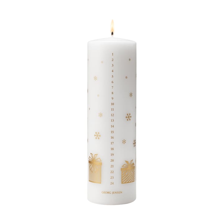 2025 calendar candle - White-gold - Georg Jensen