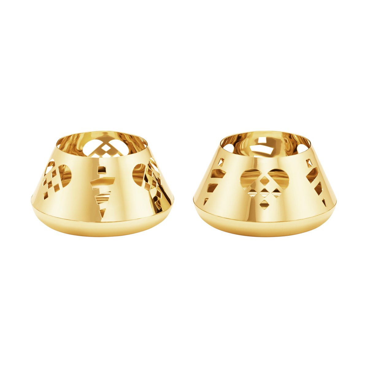 Georg Jensen 2025 candle holder 2-pack Gold-plated stainless steel
