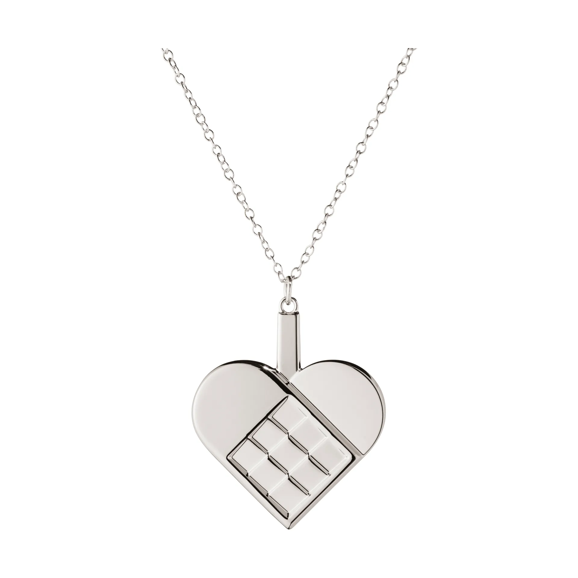 2025 Christmas decoration heart, Palladium-plated zinc alloy Georg Jensen