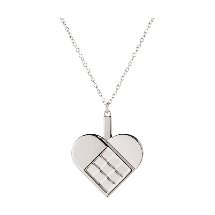 2025 Christmas decoration heart - Palladium-plated zinc alloy - Georg Jensen