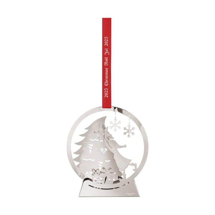 2025 Christmas hanging snow globe - Palladium-plated brass - Georg Jensen