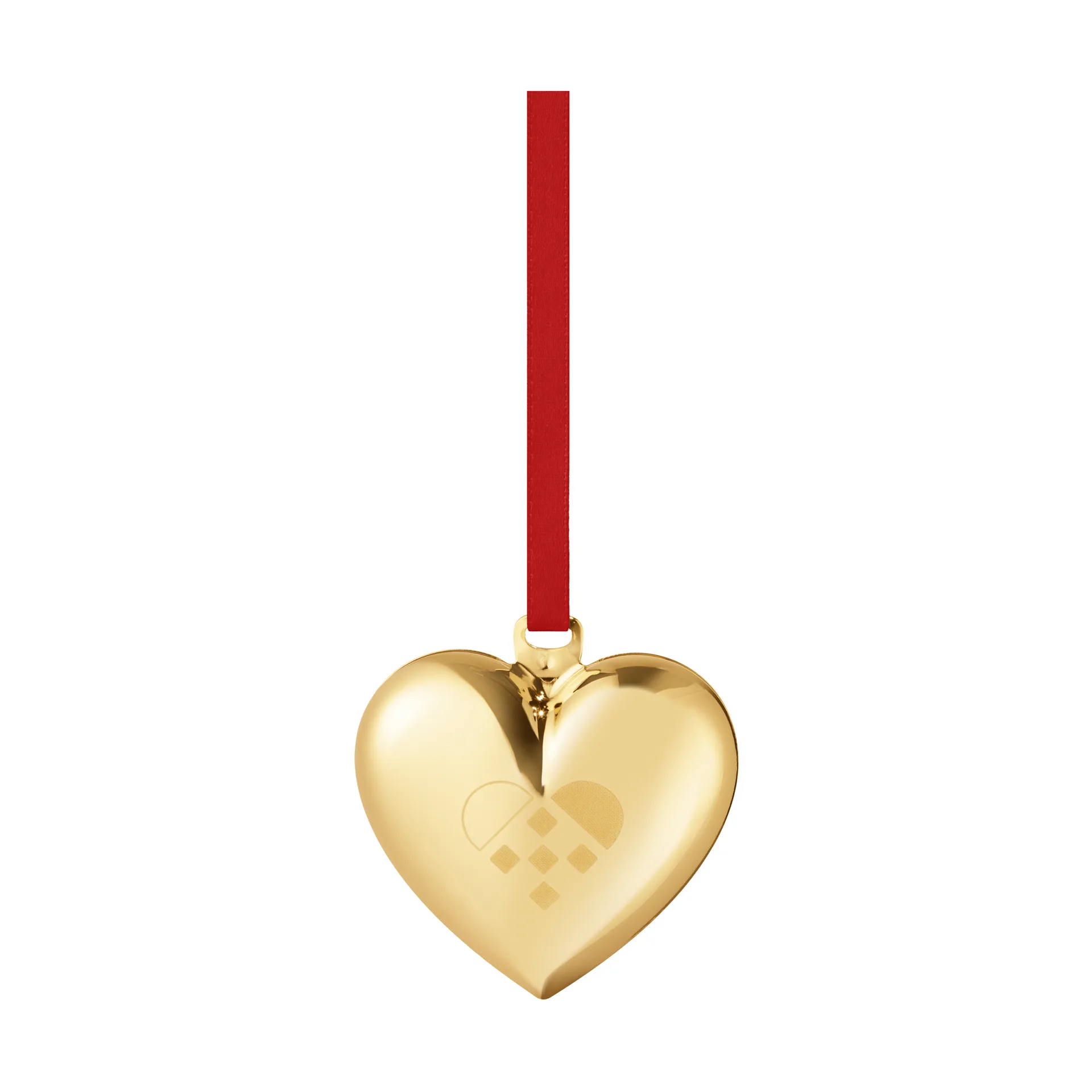 2025 Christmas heart, Gold plated brass Georg Jensen