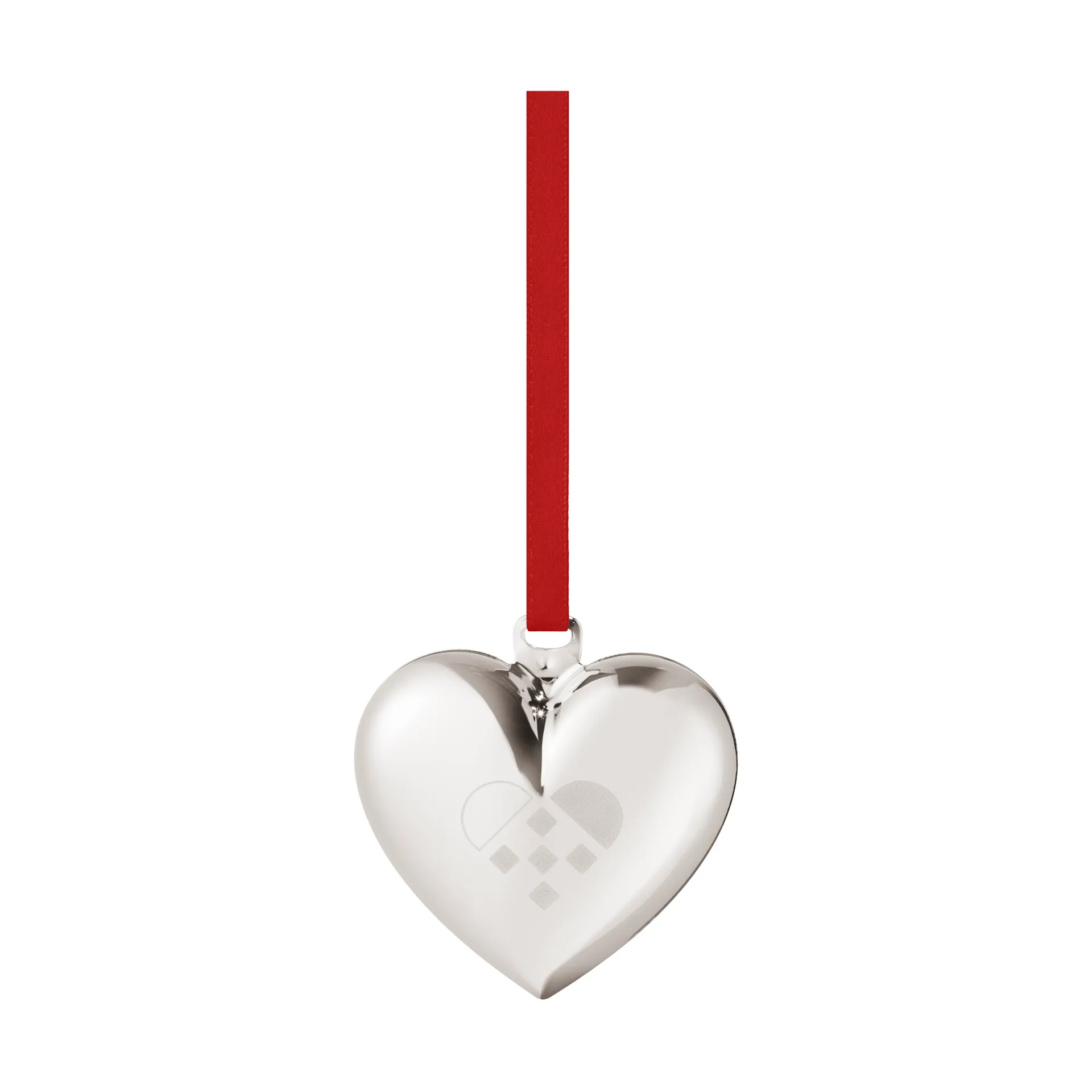 2025 Christmas heart, Palladium-plated brass Georg Jensen