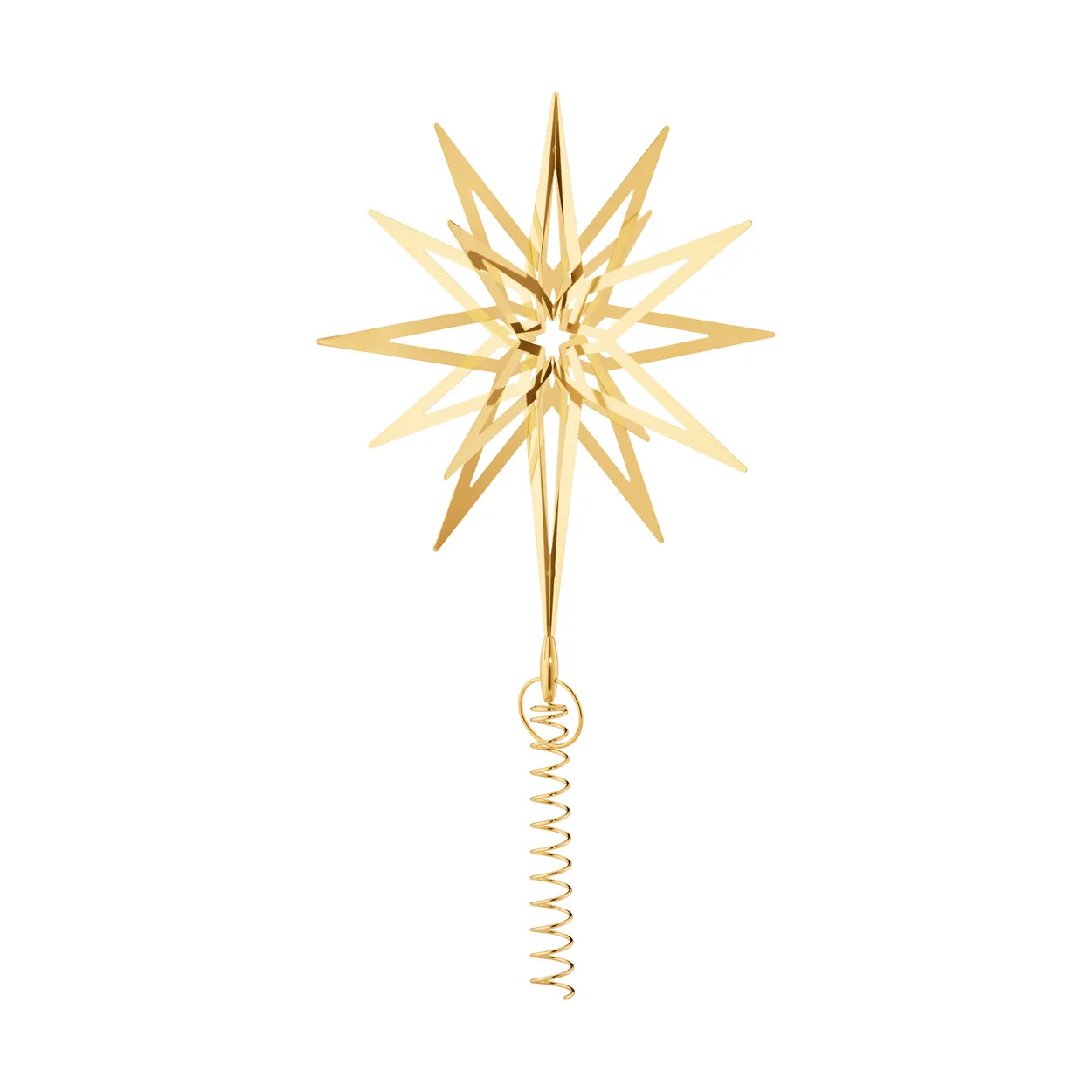 Georg Jensen 2025 Lyra Christmas tree star Large | Scandinavian Design | Christmas decorations | Gold-coloured