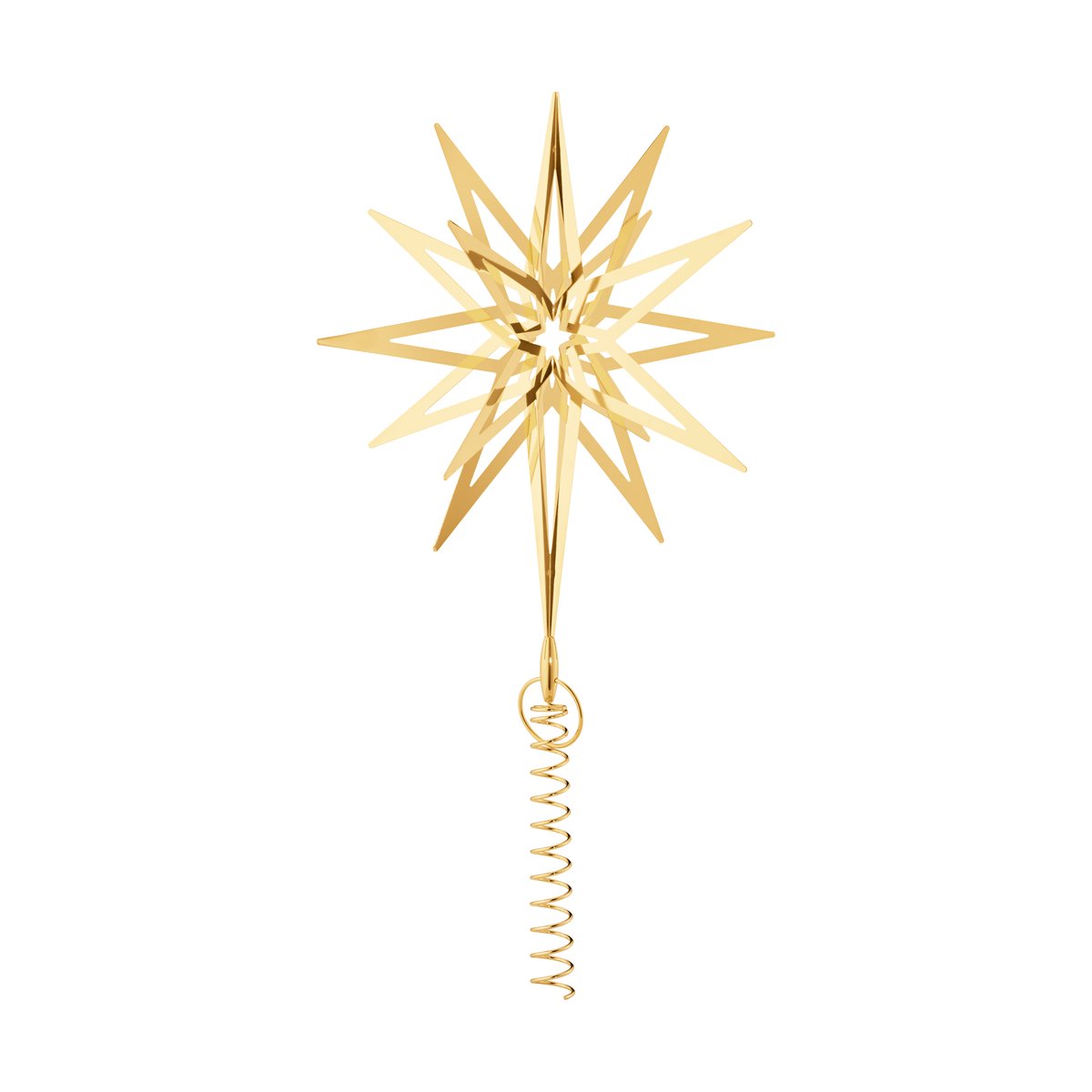 Georg Jensen 2025 Lyra Christmas tree star Large | Scandinavian Design | Christmas decorations | Gold-coloured