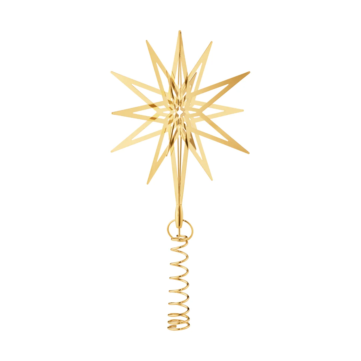 Georg Jensen 2025 Lyra Christmas tree star Small | Scandinavian Design | Christmas decorations | Gold-coloured