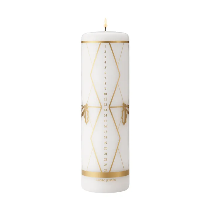 2026 advent candle - Gold print - Georg Jensen