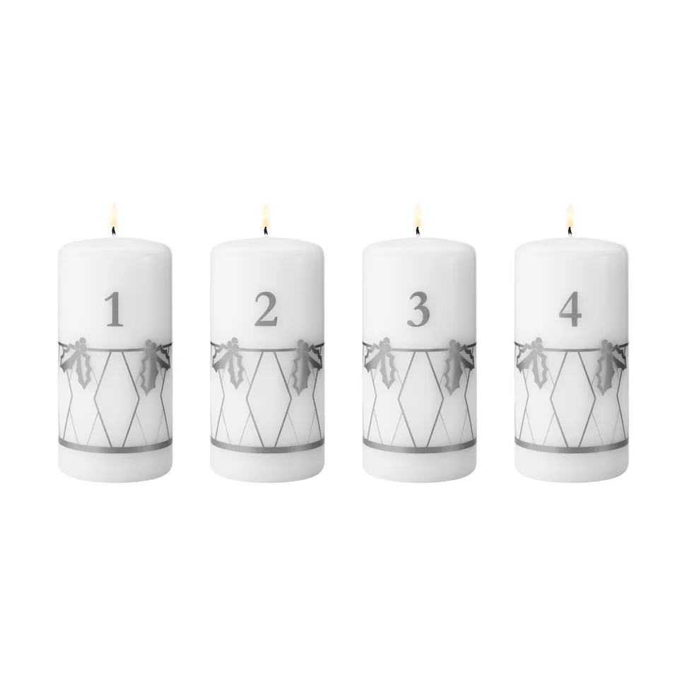 2026 advent candle, Silver print, 4 pieces Georg Jensen