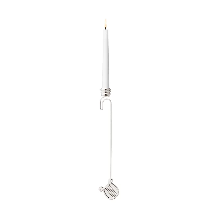 2026 candleholder - Harpa, palladium - Georg Jensen