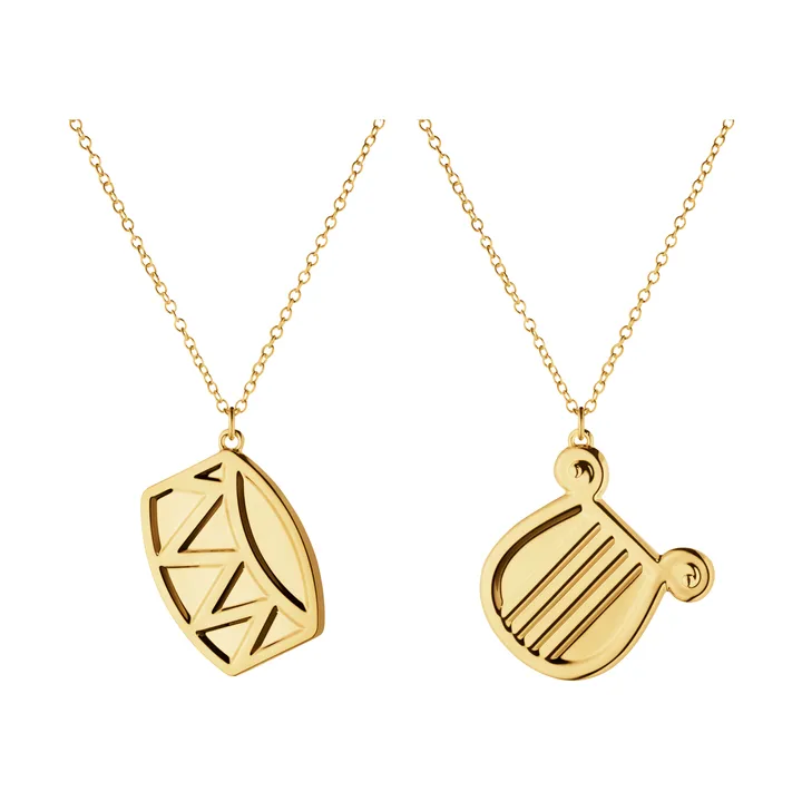 2026 ornament set - Gold-plated zinc alloy - Georg Jensen