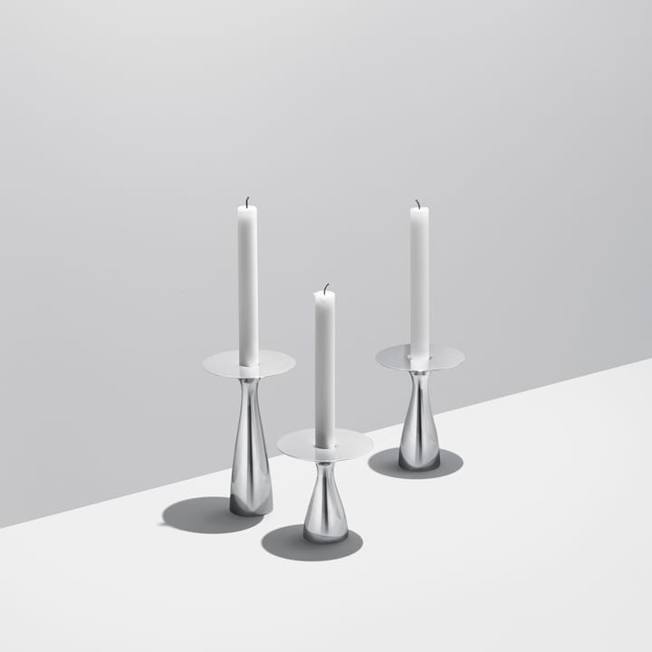Alfredo candle sticks 3-pack - stainless steel - Georg Jensen
