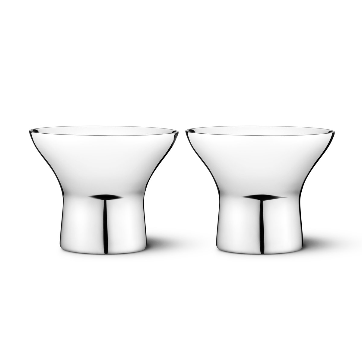 Georg Jensen Alfredo egg cup 2-pack 5 cm | Scandinavian Design | Egg cups | Grey