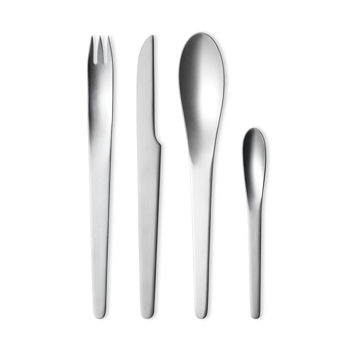 Georg Jensen Arne Jacobsen cutlery set 4 pieces | Scandinavian Design | Cutlery sets | Silver-coloured