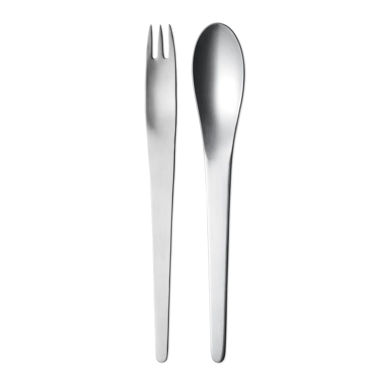 Georg Jensen Arne Jacobsen salad servers 2 pieces | Scandinavian Design | Salad servers | Silver-coloured