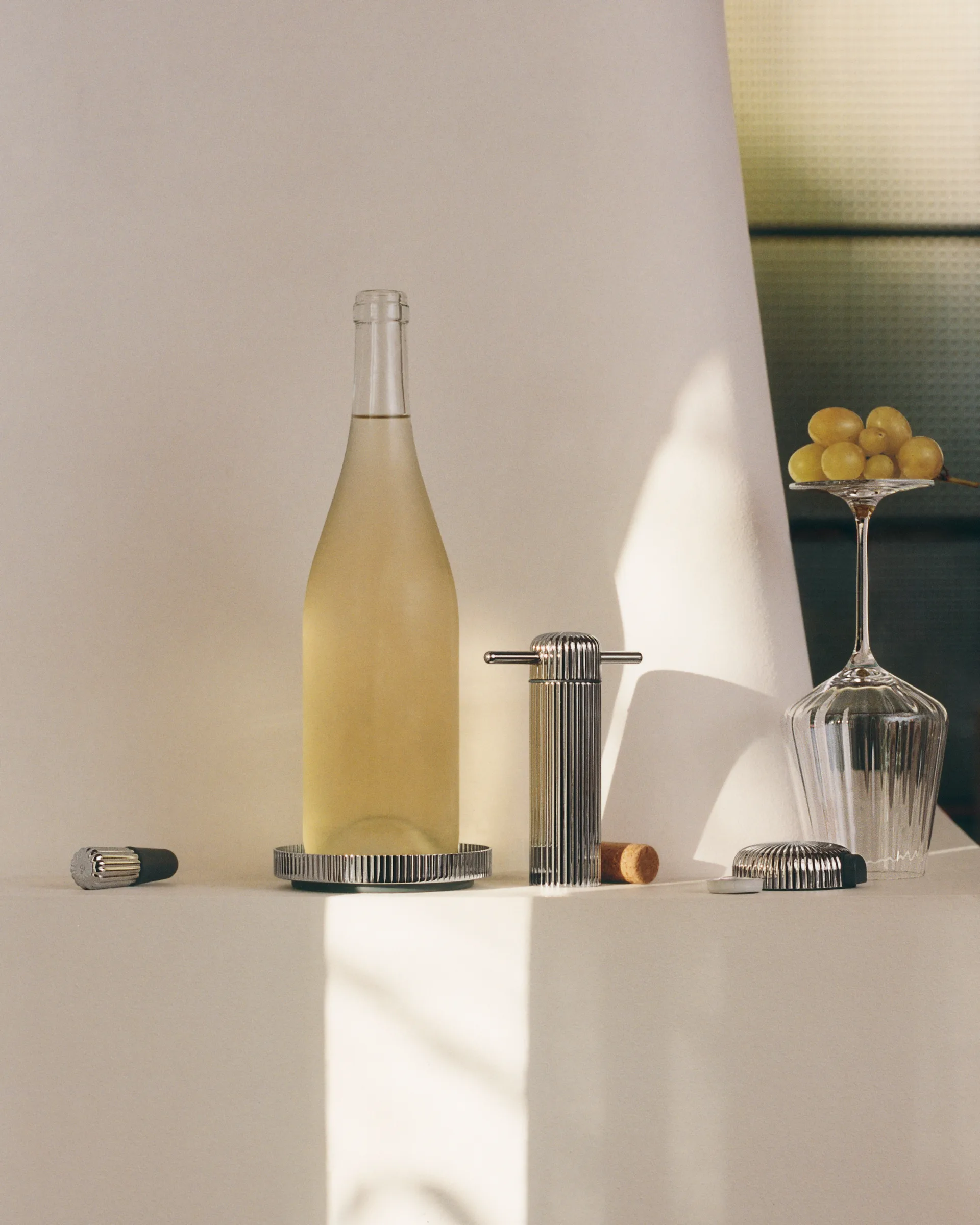 Bernadotte bottle coaster, Silver, Ø11.3 cm Georg Jensen