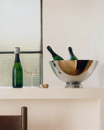 Bernadotte champagne cooler - Silver, Ø40 cm - Georg Jensen