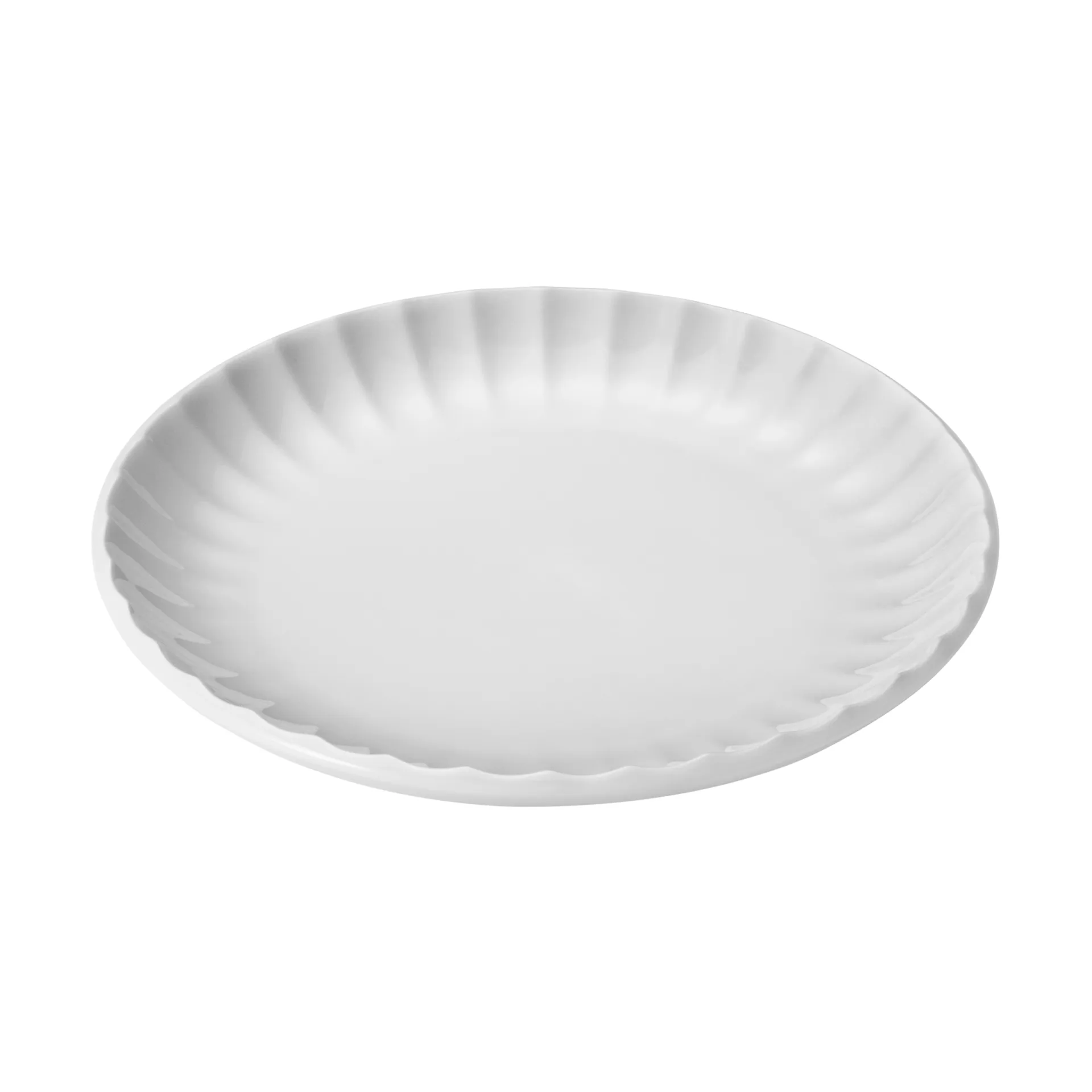Bernadotte coupe plate, White, Ø16.5 cm Georg Jensen
