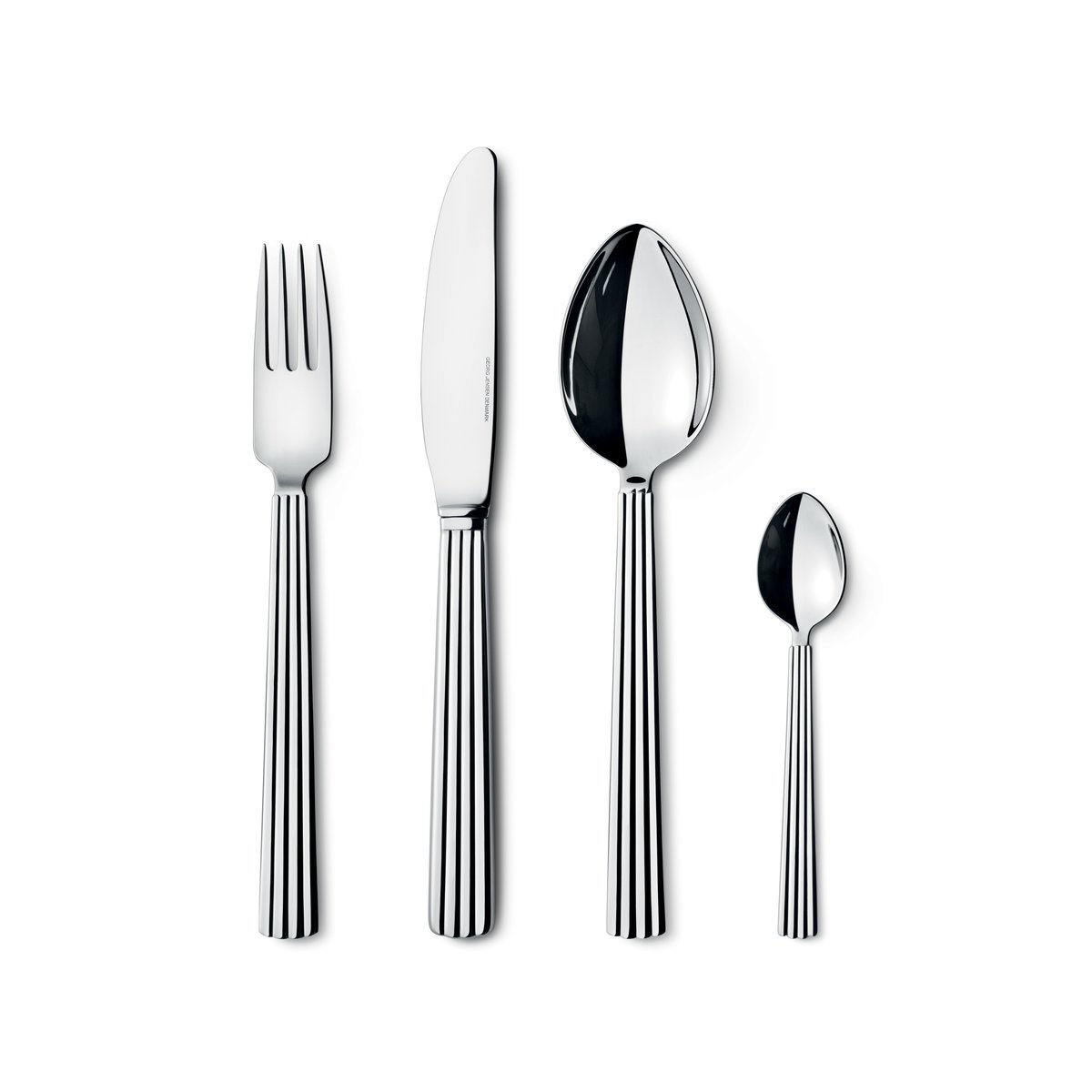 Georg Jensen Bernadotte cutlery set 16 pcs | Scandinavian Design | Cutlery sets | Silver-coloured