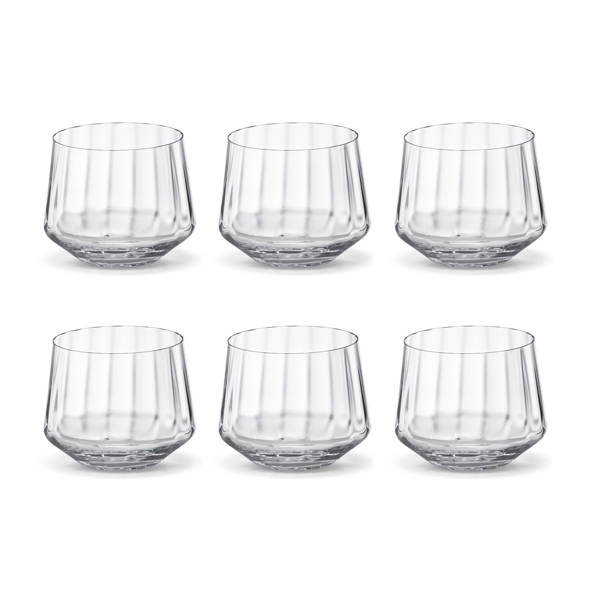 Georg Jensen Bernadotte drinking glass low 25 cl 6-pack crystalline