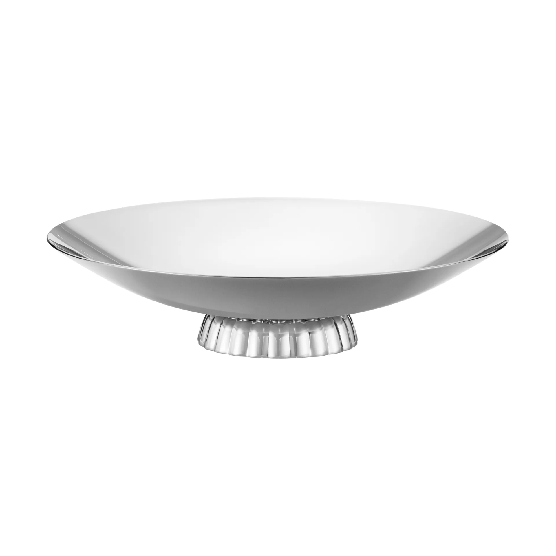 Bernadotte low serving dish, Stainless steel, Ø28 cm Georg Jensen