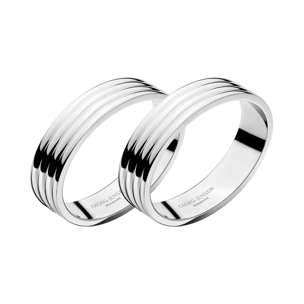 Georg Jensen Bernadotte napkin ring 2-pack | Scandinavian Design | Napkin rings & holders | Silver-coloured