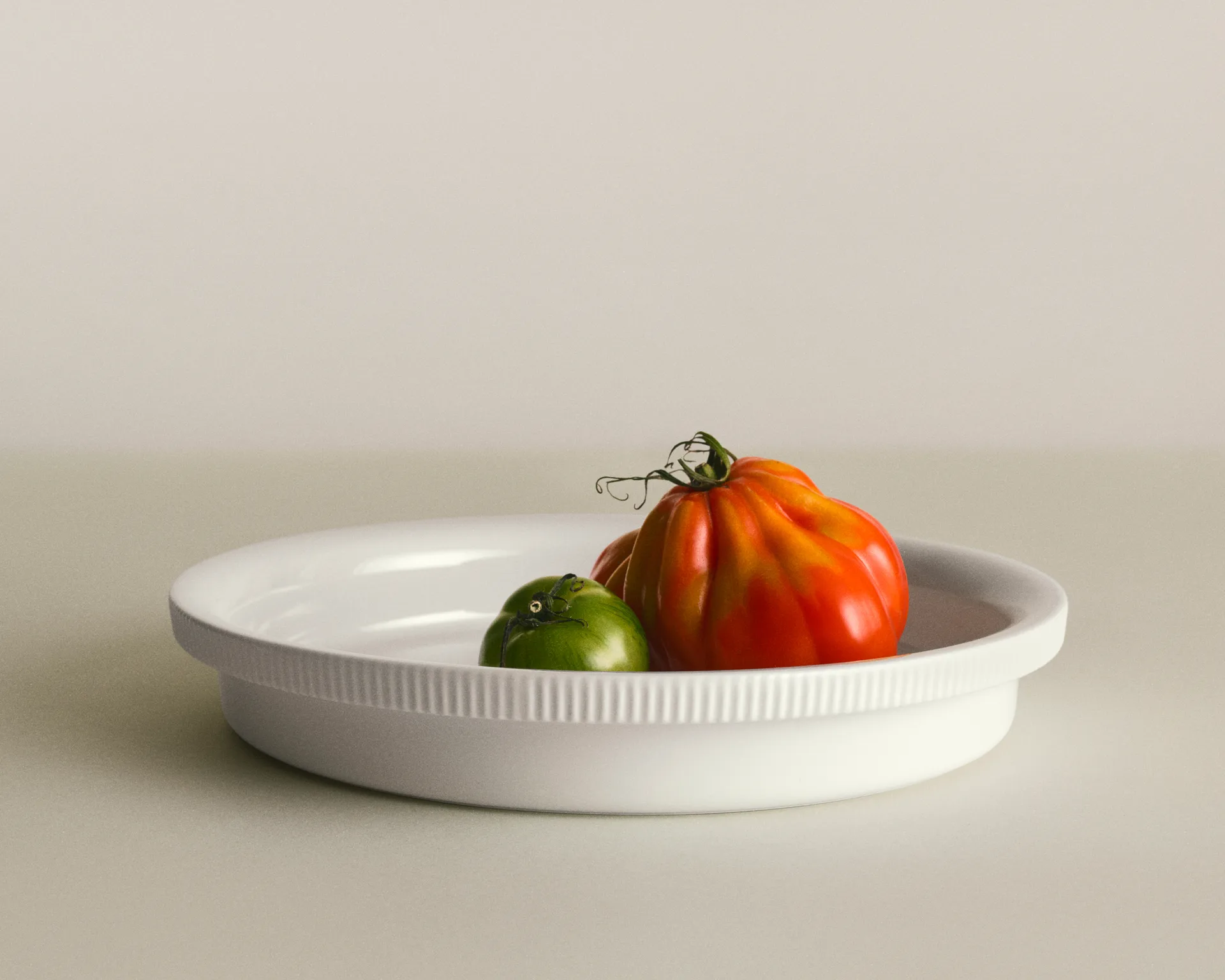 Bernadotte oven dish Ø28.6 cm, White Georg Jensen