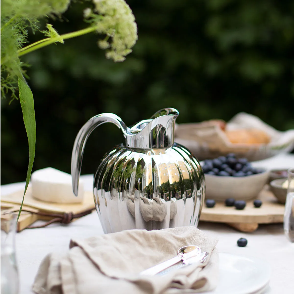 Bernadotte push lid to termos jug, Stainless steel Georg Jensen