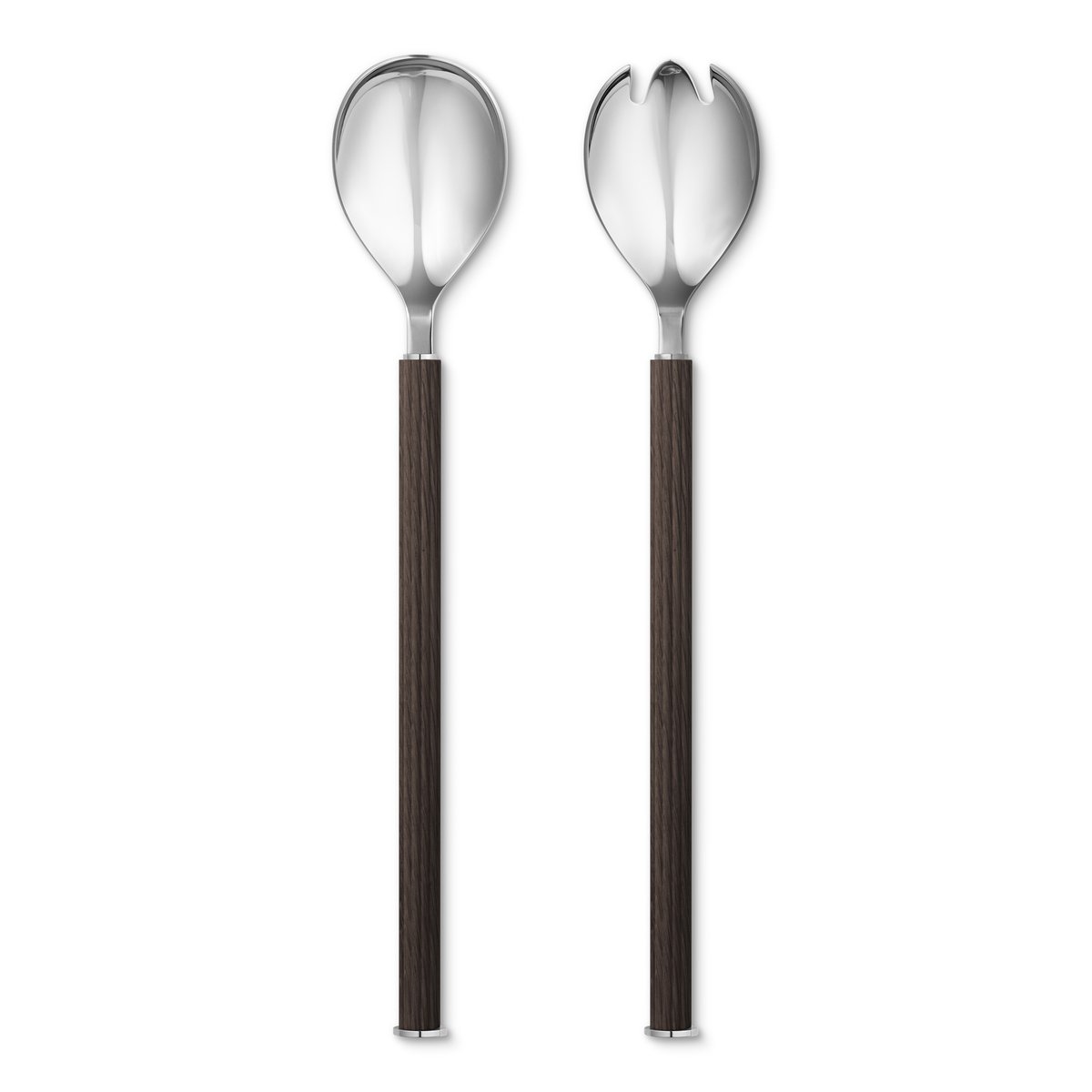 Georg Jensen Bernadotte salad cutlery wooden handle 2 pieces