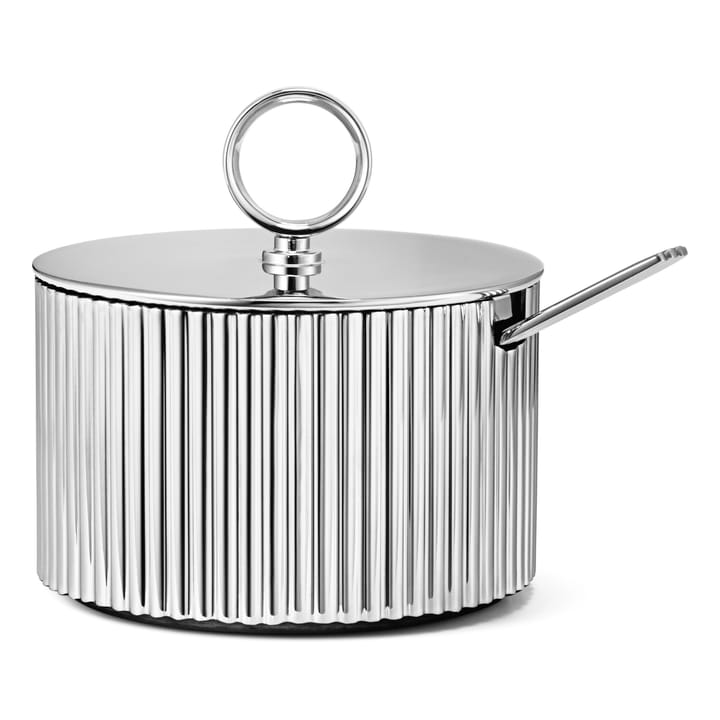 Bernadotte sugar bowl with spoon - Stainless steel - Georg Jensen