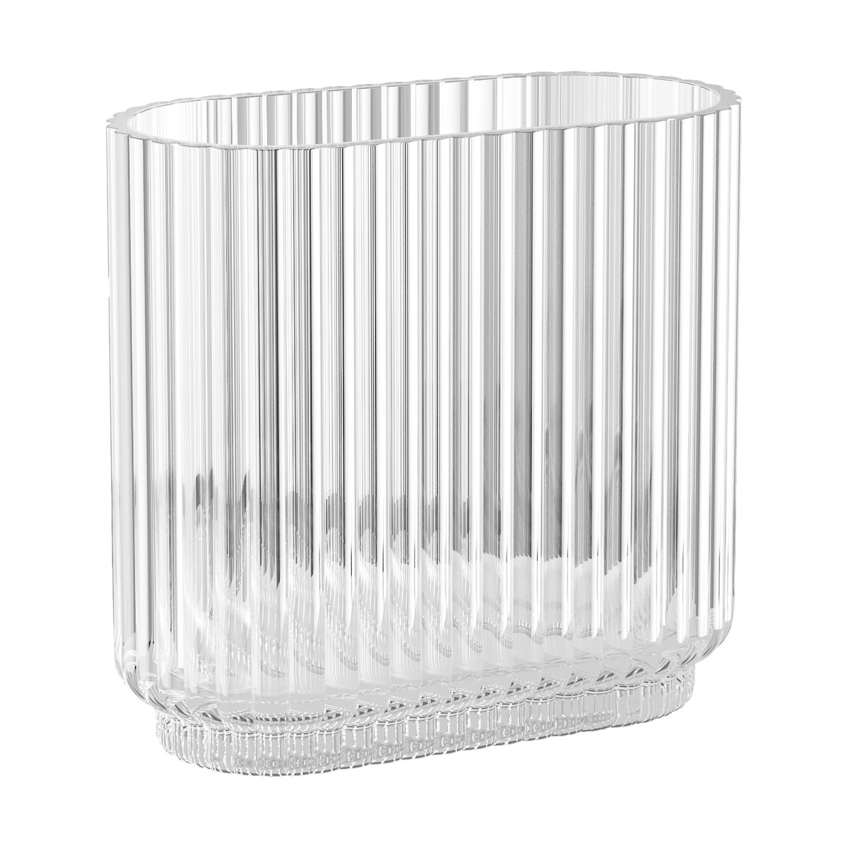 Georg Jensen Bernadotte vase oval Clear | Scandinavian Design | Vases | Transparent