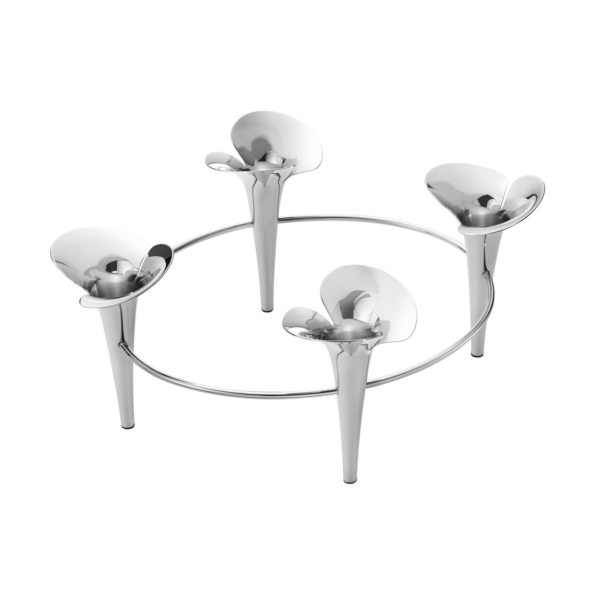 Georg Jensen Bloom candle stick o28 cm Stainless steel