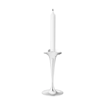 Bloom candlesticks for taper candles - Stainless steel, small, 2-pack - Georg Jensen